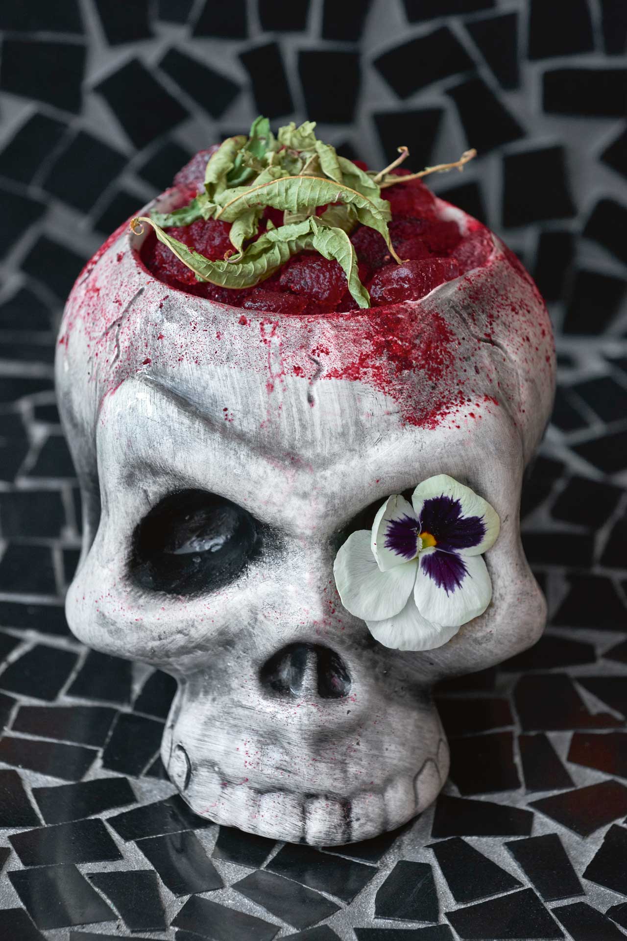 The eye-catching Calavera cocktail at Ella Canta