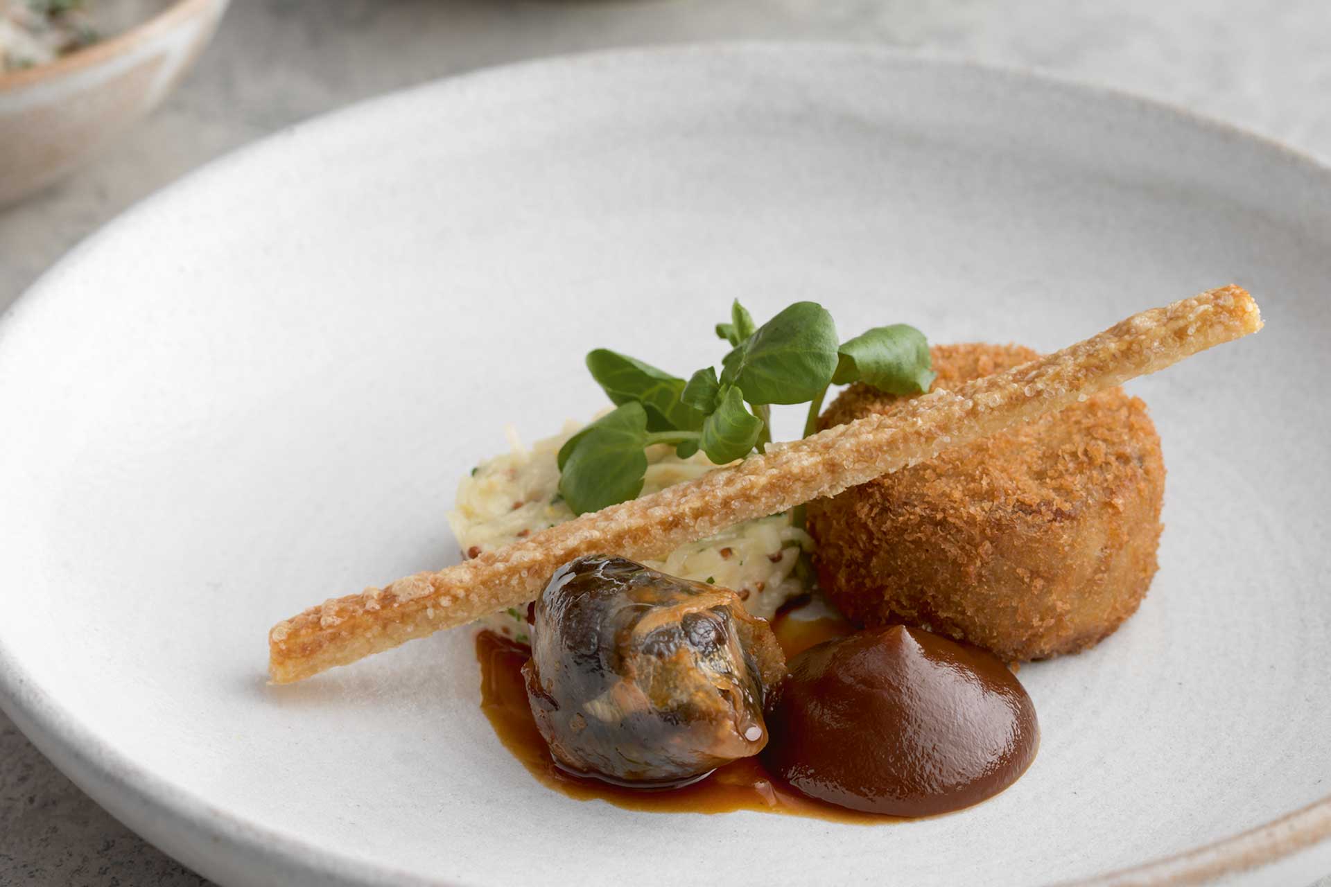 Tom Kerridge's crispy pig's head dish