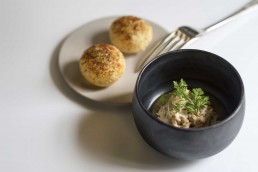 Michel Roux Jr's Cornish crab salad with brown crab crackers