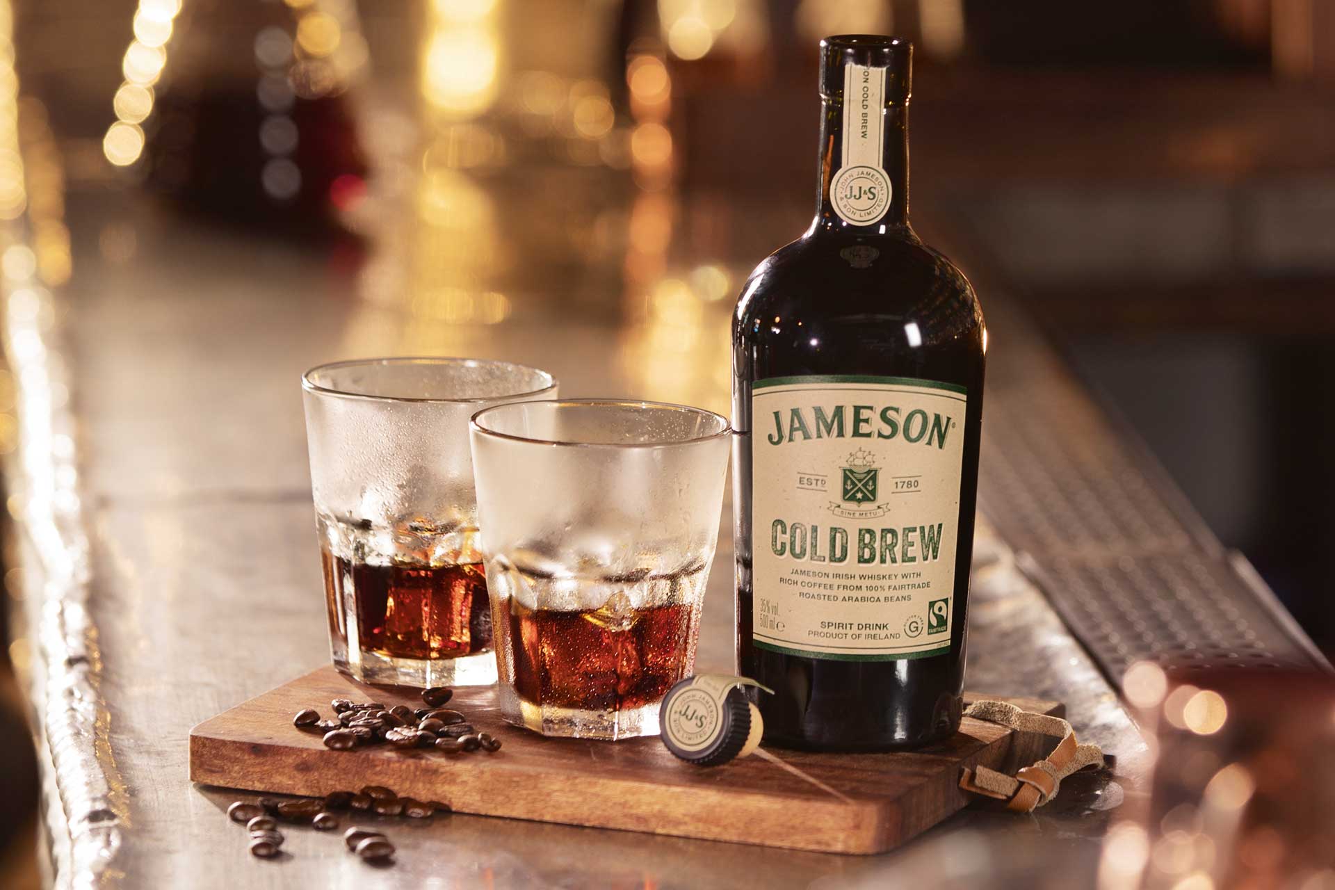 Jameson Cold Brew combines Irish whiskey with Arabica coffee beans