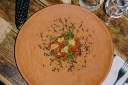 Sample dish from pop-up restaurant ONA Le Toit