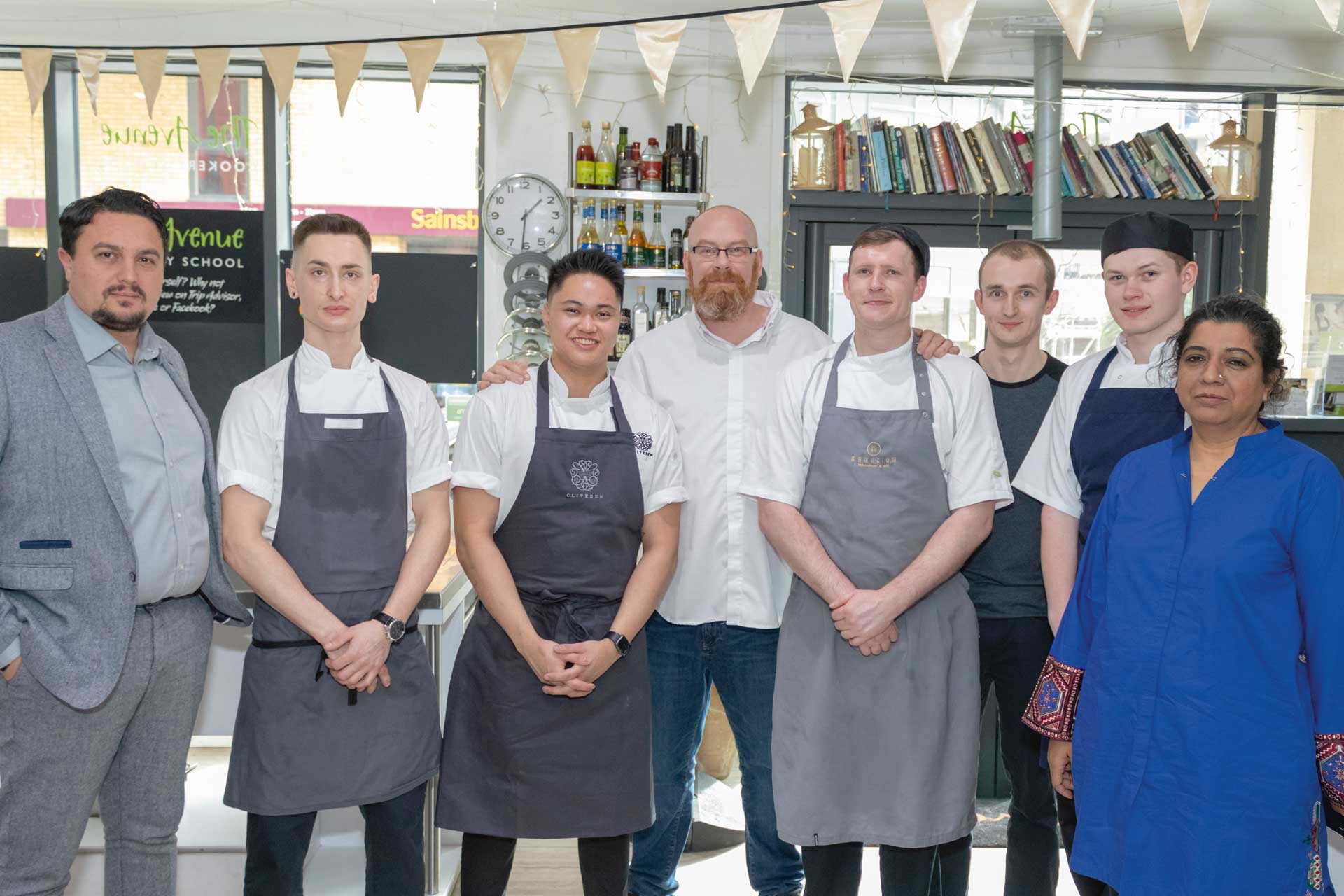 Finalists and judges at the 2019 Steelite UK Rising Star Hotel Chef Competition