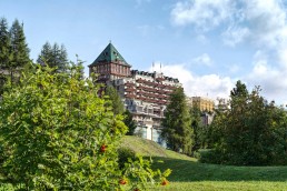 Badrutt's Palace hotel in St. Moritz, Switzerland