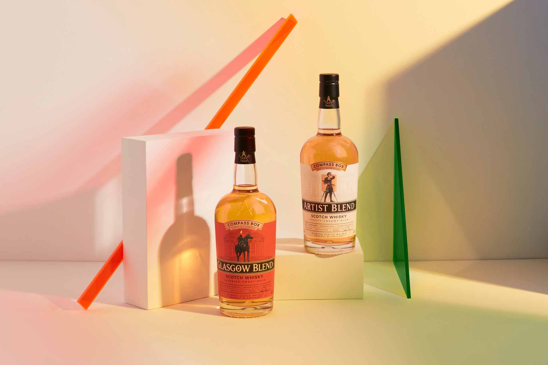 Compass Box Whisky debuts new labels for Artist Blend and Glasgow Blend