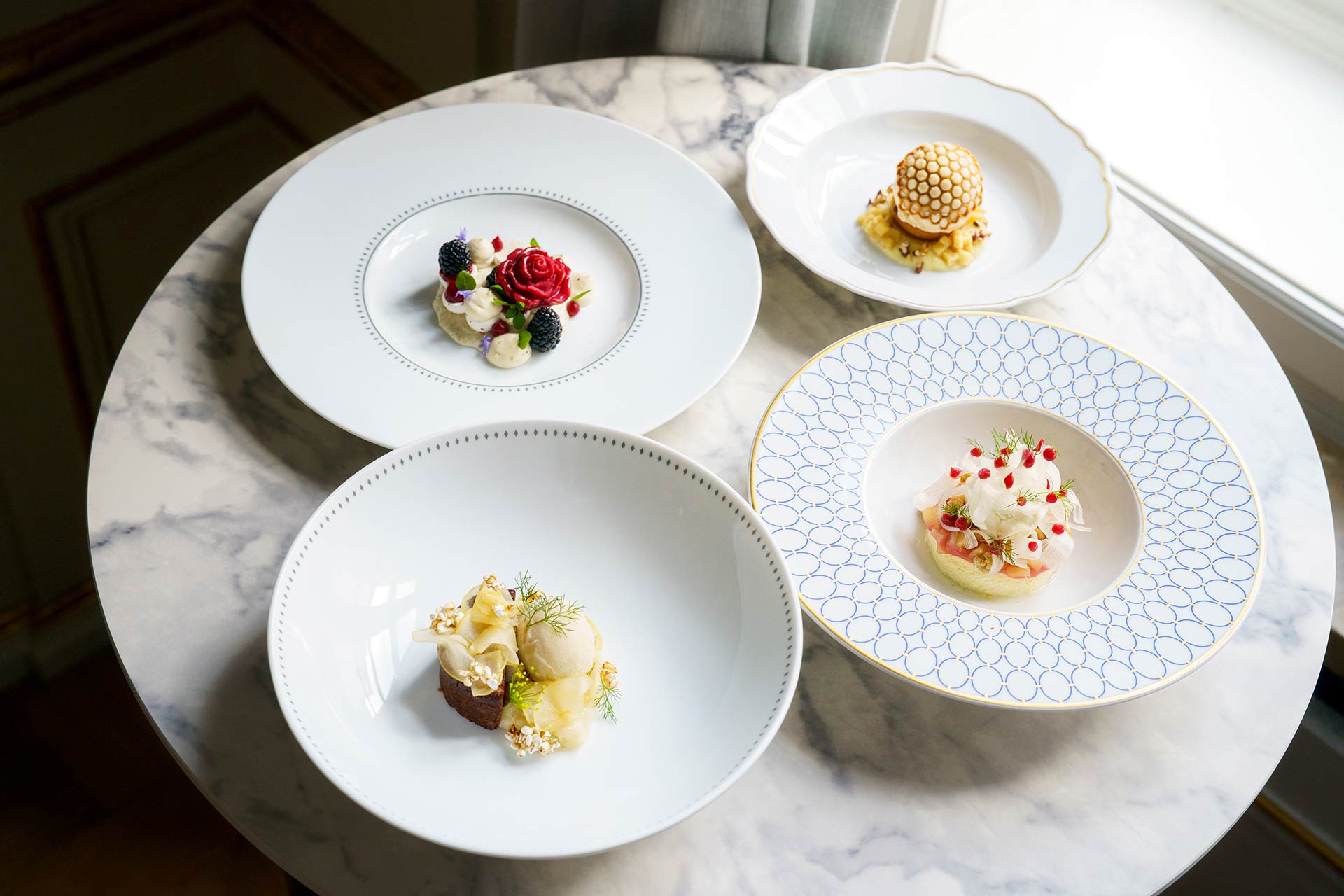 Shahidas' pastries at Rosewood Munich