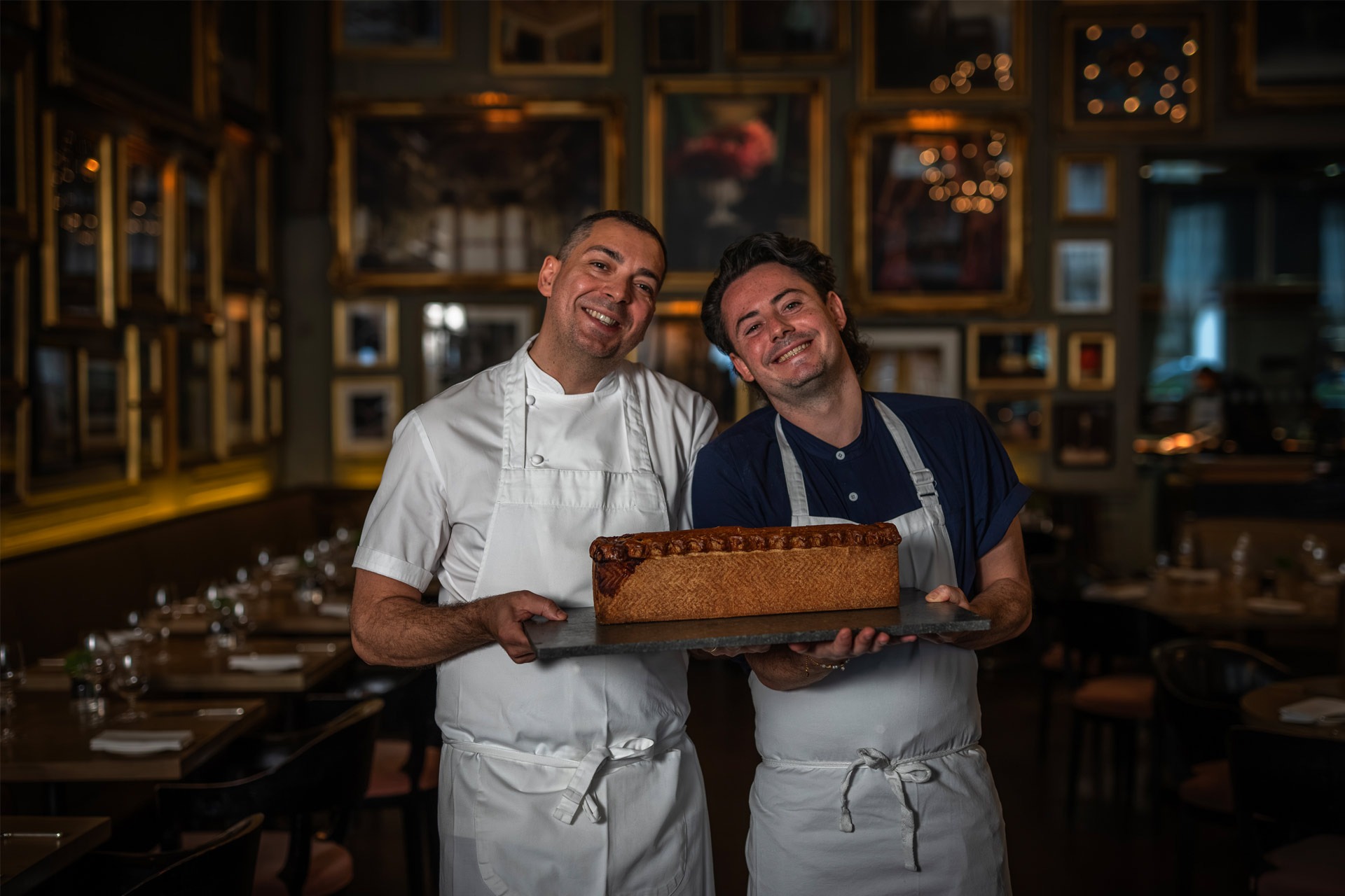 Andy Beynon, Ben Tish and Tom Kitchin take on Berners Tavern pork pie